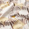 Tissu de décoration Sergé coton Feuilles de palmiers abstraites – jaune curry/ivoire,  thumbnail number 2