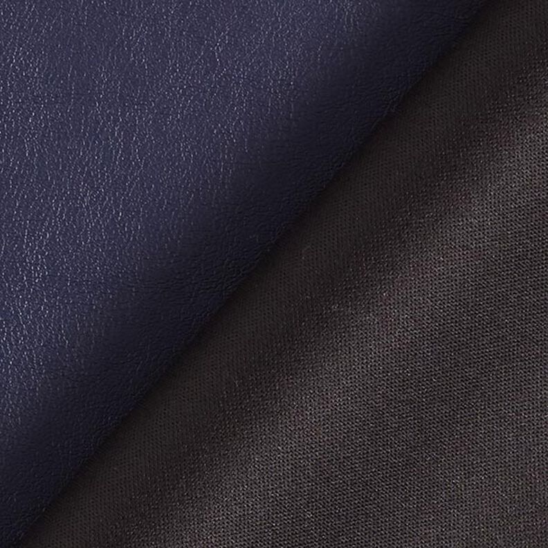 Similicuir stretch lisse – bleu marine,  image number 3