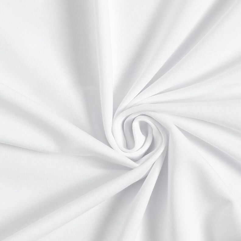 French Terry léger uni – blanc,  image number 1