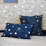 Tissu de décoration Constellations Glow in the Dark – bleu marine/jaune clair,  thumbnail number 7