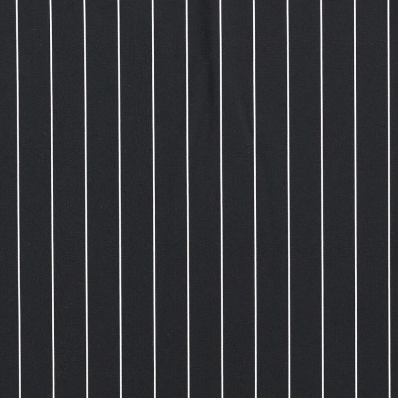 Tissu pour pantalon en stretch à fines rayures – noir/blanc,  image number 1