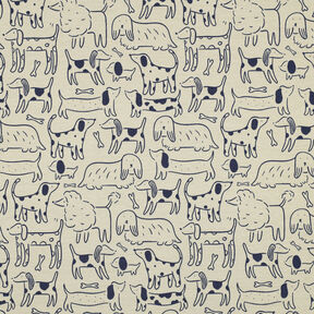 Jersey coton Chiens | by Poppy – anémone/bleu marine, 