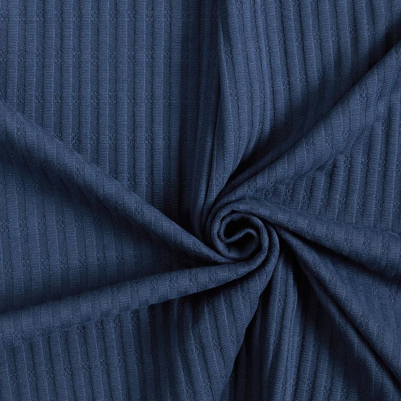 Jersey côtelé Modèle de tricot – bleu nuit,  image number 3