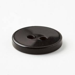 Bouton 2 trous brillant [Ø 15 mm] – noir, 