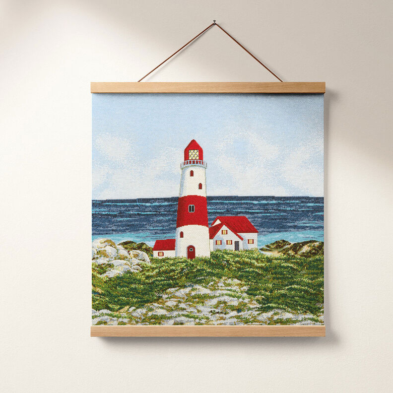 panneau décoratif Gobelin Phare – bleu clair/rouge,  image number 6