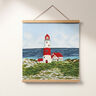 panneau décoratif Gobelin Phare – bleu clair/rouge,  thumbnail number 6