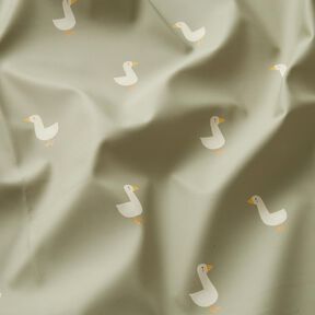 Tissu pour veste de pluie Petites oies Impression numérique – greige, 