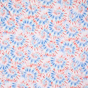 Tissus pour maillot de bain Batik mandala – blanc/chili, 