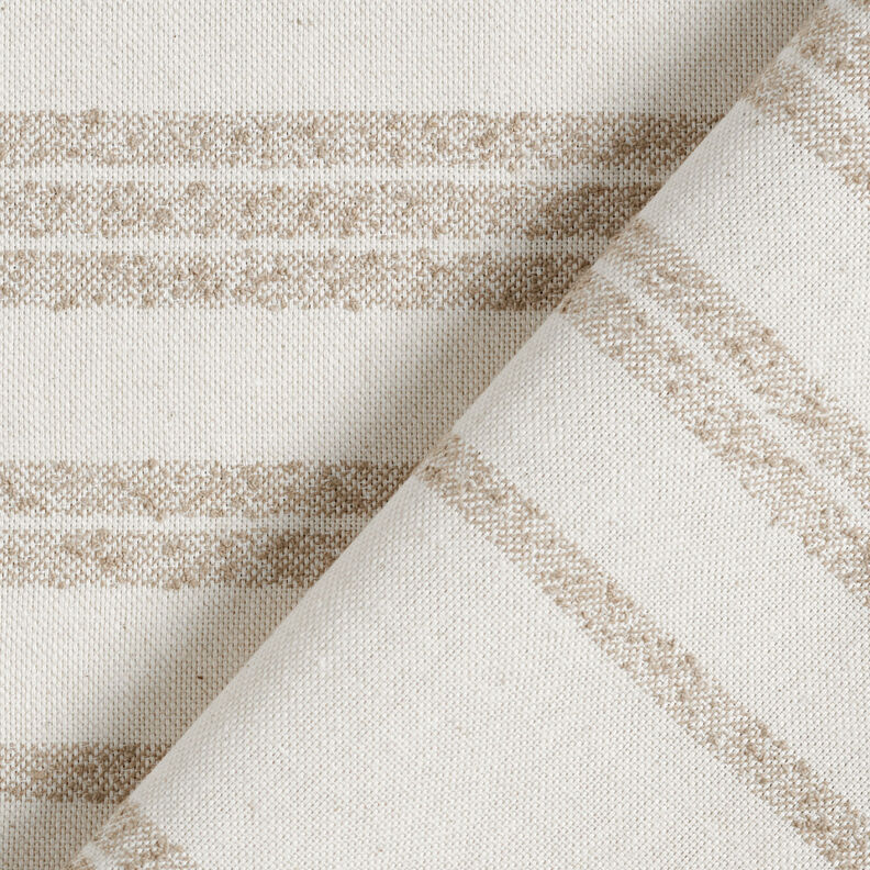 Tissu de décoration Semi-panama Rayures tissées – anémone/nature,  image number 5