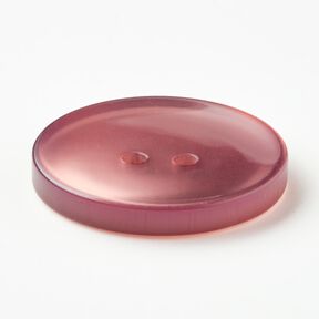 Bouton 2 trous brillant [Ø 25 mm] – vieux rose foncé, 