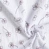 Tissu double gaze de coton Coquelicots peints – blanc/noir,  thumbnail number 3
