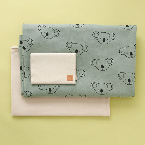 Lot de tissu pour sweat-shirt Koala – roseau/nature,  image number 2