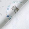 Popeline coton Animaux dans cercle de fleurs Impression numérique – argent/blanc,  thumbnail number 4