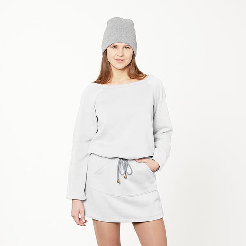 GOTS French Terry Sweat d’été | Tula – blanc,  image number 5