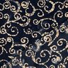 Tissu en coton Kringel batik – bleu noir/sable,  thumbnail number 4