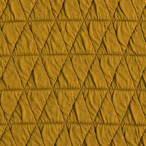 Jersey matelassé à losanges – jaune olive, 