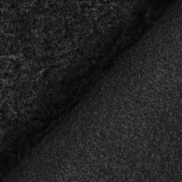 Tissu veste et manteau aspect persan – noir, image number 3