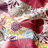 Tissu en coton Cretonne  Fleurs – rouge,  thumbnail number 2
