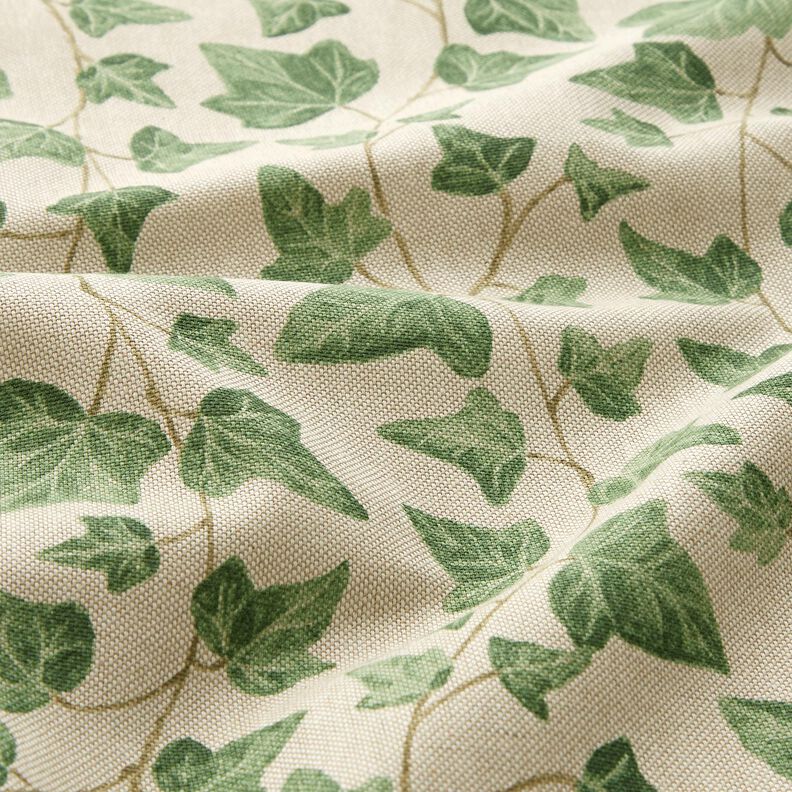 Tissu de décoration Semi-panama Lierre – nature/vert,  image number 2