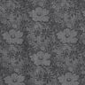 Tissu pour chemise à fleurs – gris/noir,  thumbnail number 1