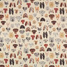 Tissu de décoration Gobelin chiens – beige,  thumbnail number 1