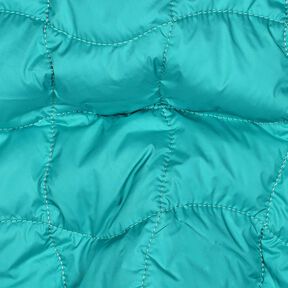Tissu matelassé Carrés ondulants – bleu aqua/pourpre, 