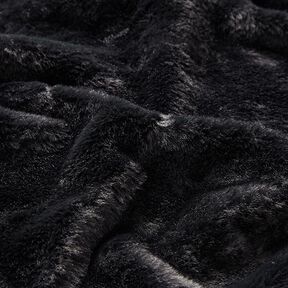 Fausse fourrure unie – noir, 