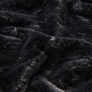 Fausse fourrure unie – noir, 