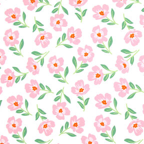 Sweatshirt gratté Fleurs | by Poppy – ivoire/rose, 