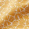 Coton enduit Mini feuilles abstraites – jaune soleil/blanc,  thumbnail number 3