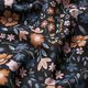 Velours milleraies Prairie fleurie romantique Impression numérique – noir,  thumbnail number 2