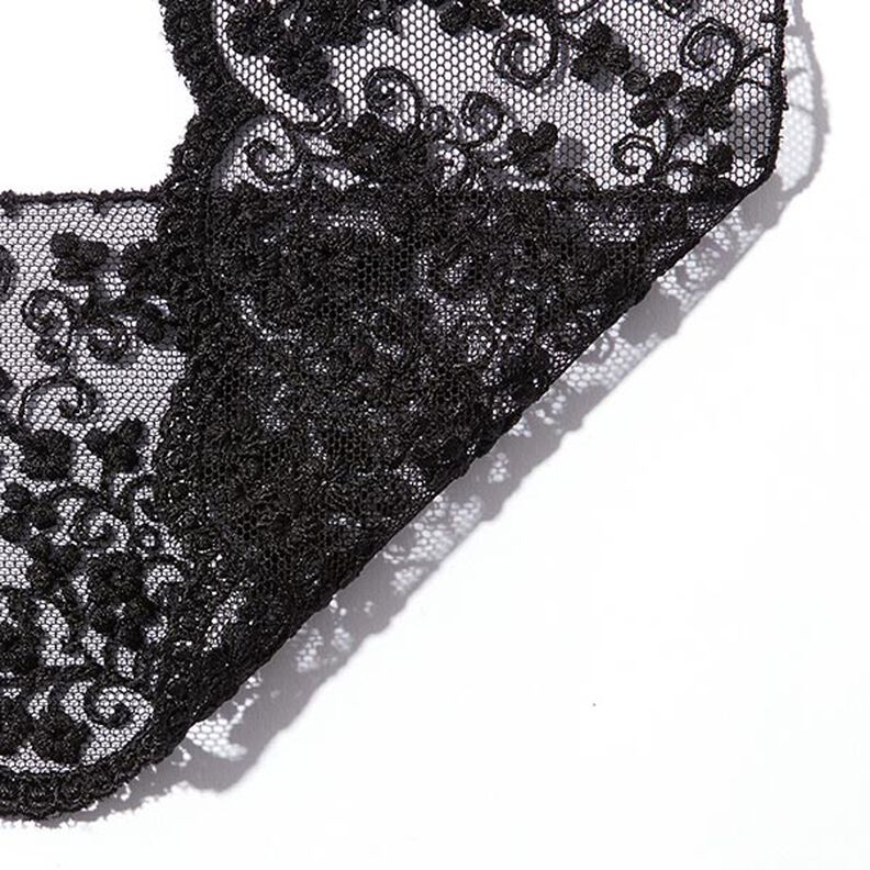 Dentelle tulle [75 mm] - noir,  image number 2
