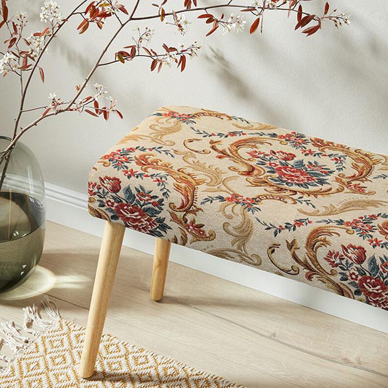 Tissu de décoration Gobelin Élégance – beige clair, image number 6