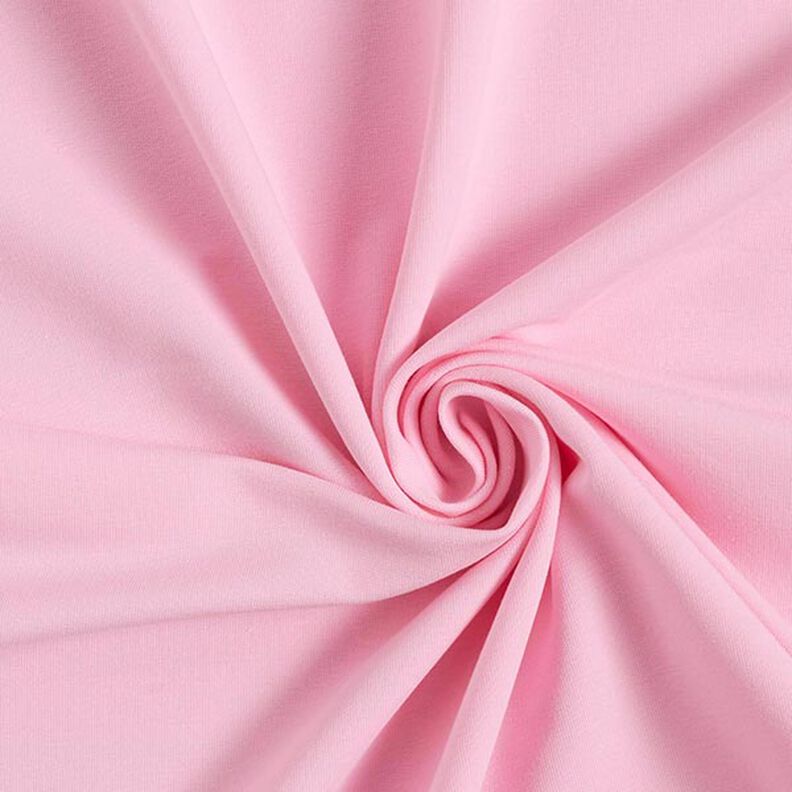 French Terry léger uni – rose,  image number 1