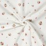Tissu double gaze de coton Fleurs – blanc,  thumbnail number 3