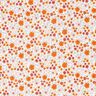 Tissu double gaze de coton Prairie fleurie – ivoire/orange pêche,  thumbnail number 1