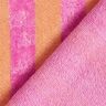 Tissu éponge Bambou Larges rayures – orange clair/rose vif,  thumbnail number 5