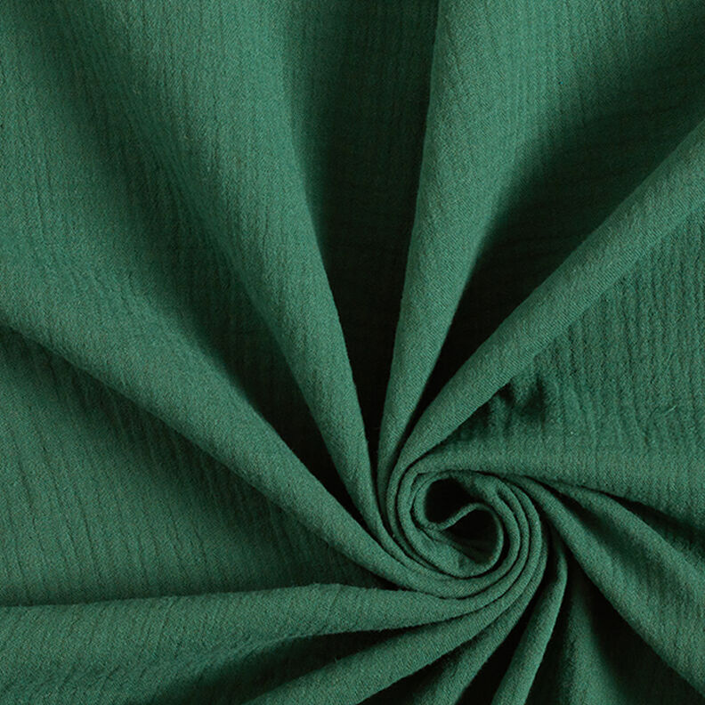 Tissu double gaze de coton – vert foncé,  image number 1