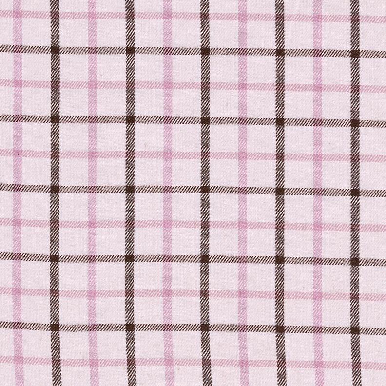 Tissu pour chemise en coton à carreaux – rosé/violet pastel,  image number 1