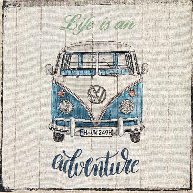 Tissu de décoration Gobelin Panel „Bulli Adventure“ – beige,  image number 1
