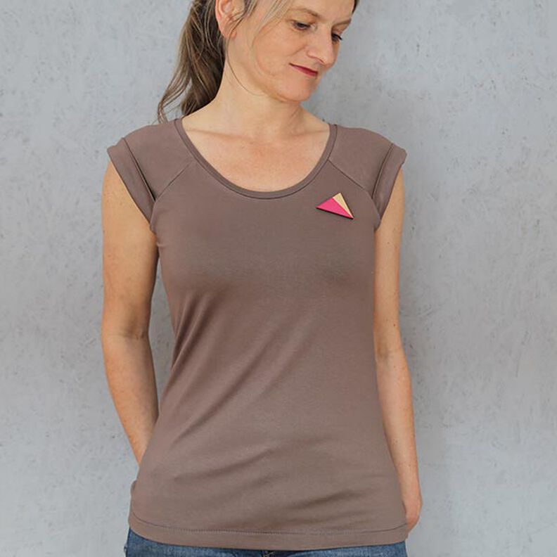 FRAU JOSY - Débardeur avec couture raglan et revers aux épaules, Studio Schnittreif | XS - XL,  image number 3