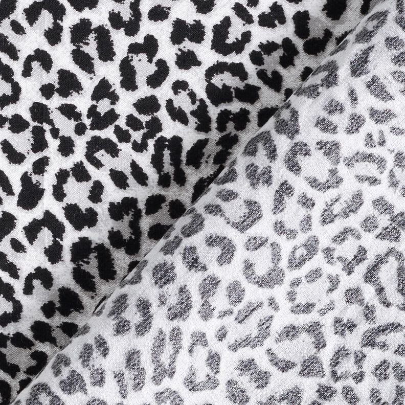 Viscose mélangée Imprimé léopard – gris,  image number 4