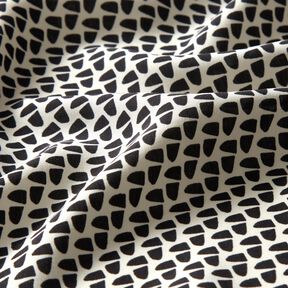 Tissu pour chemisier Graphique abstrait – crème/noir, 