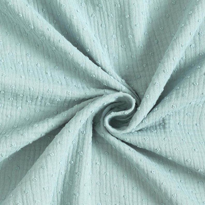 Tissu double gaze de coton dobby – menthe,  image number 3