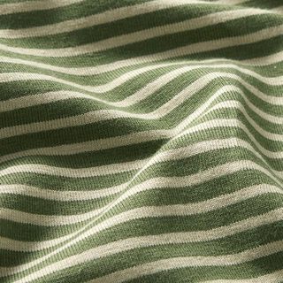 Jersey de coton Fines rayures – roseau/pin, 