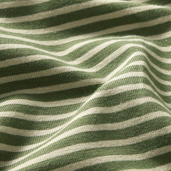 Jersey de coton Fines rayures – roseau/pin,  image number 2