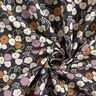 Tissu en coton Cretonne Fleurs ludiques – bleu noir/violet pastel,  thumbnail number 3