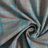 Mélange viscose Prince de Galles – turquoise/noir,  thumbnail number 3