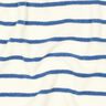 Jersey éponge rayures – ivoire/bleu brillant,  thumbnail number 2