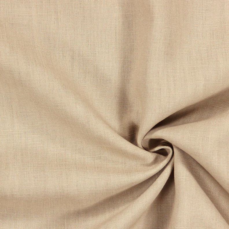 Tissu de lin en ramie mélangée medium – amande,  image number 1